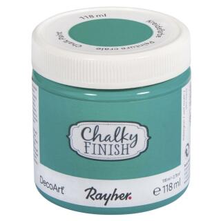 Rayher Chalky Finish Kreidefarbe 118 ml - Farbauswahl Nr. 410 meergrün