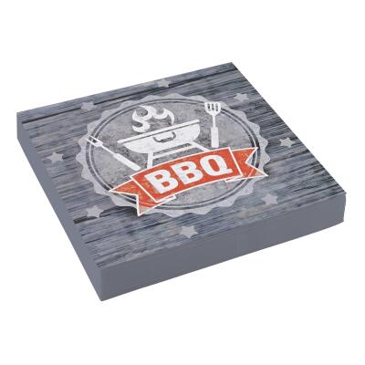 BBQ - Grillparty -  20 Servietten 33 x 33 cm