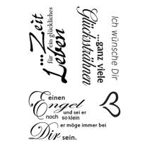 Efco (212) clear stamps Stempel Set - Ich wünsche...