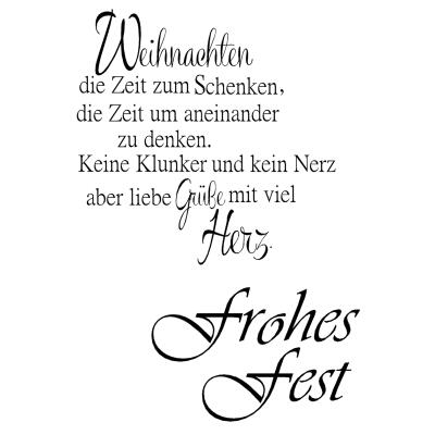 Efco (215) clear stamps Stempel Set - Frohes Fest - Weihnachten