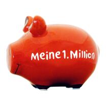 KCG Kleinschwein Keramik Sparschwein - Meine 1. Million -...