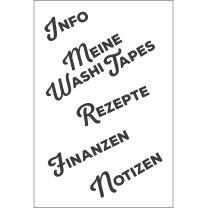 Efco (270) clear stamps Stempel Set - Info - Rezepte -...