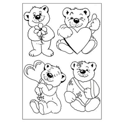 Efco (295) clear stamps Stempel Set - Bärchen - Bären - Teddybär