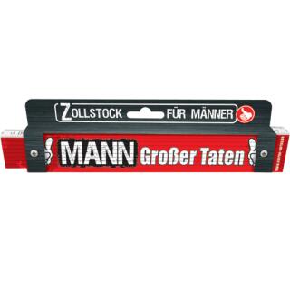 Spaß - Zollstock 2 m - Mann großer Taten (Design 2017)