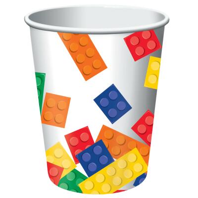 Bausteine  Party -  Becher, 8 Stück,  0,25 l