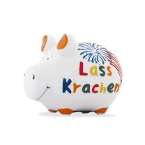 KCG Kleinschwein Keramik Sparschwein - Lass krachen! -...