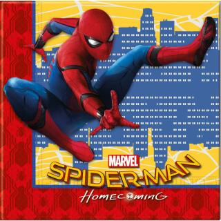 Spiderman Homecoming Servietten, 20 Stück