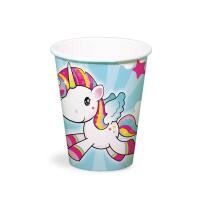 36-teiliges Party-Set Einhorn (Folat) - Unicorn - Teller Becher Servietten für 8 Kinder