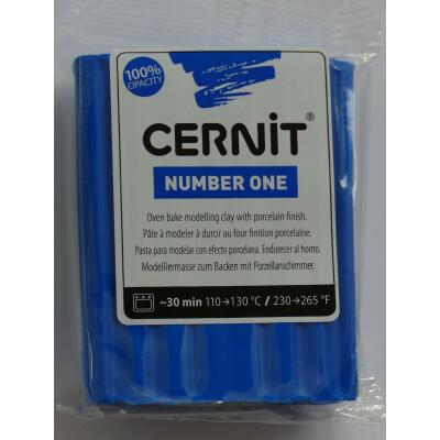 Cernit Polymer - Modelliermasse Number One, 56 g - Auswahl aus 40 Farben 200 / blau