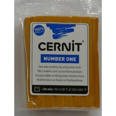 Cernit Polymer - Modelliermasse Number One, 56 g - Auswahl aus 40 Farben 746 / ockergelb