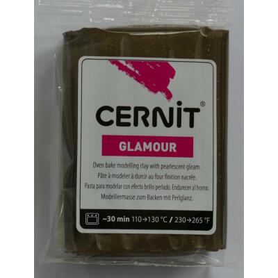 Cernit Polymer - Modelliermasse Glamour - mit Permutt- oder Metallic-Effekt, 56 g - Auswahl 058 / bronze
