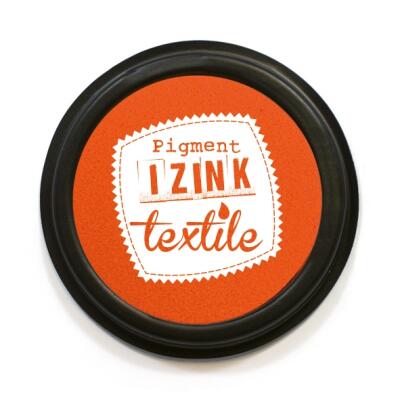 Aladine IZINK Pigment Textil Stempelkissen - Auswahl orange