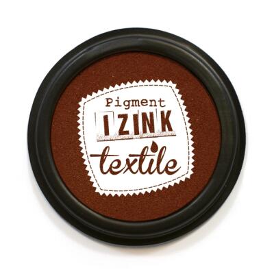 Aladine IZINK Pigment Textil Stempelkissen - Auswahl wood - braun