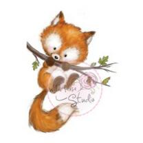 Wild Rose Studio CL450 Stempel clear stamp Fox on Branch...