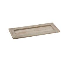 Holztablett Basic grau, 35 x 16 x 3 cm