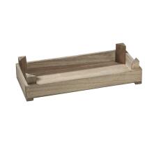 Holztablett Basic grau, 35 x 15 x 8 cm