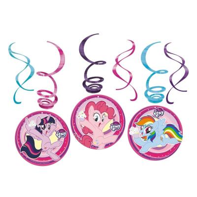 My little Pony 2017  -  6 Dekospiralen  60 cm lang