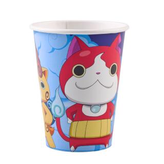 58-teiliges Party-Set Yo-kai Watch - Teller Becher Servietten Partytüten Einladungen Dekospiralen  für 8  Kinder