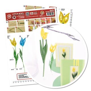 Quillingschablone/ Quillingboard Tulpen (093)