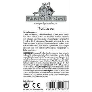 Steinzeit Party -  Tattoos, 1 Bogen