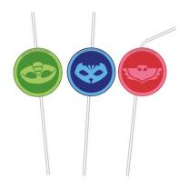PJ Masks PyjamaheldenTrinkhalme, 6 Stück