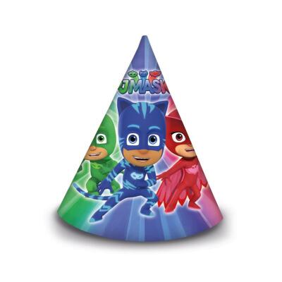 PJ Masks Pyjamahelden Hütchen aus Pappe, 6 Stück