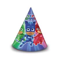 PJ Masks Pyjamahelden Hütchen aus Pappe, 6 Stück