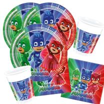 62-teiliges Party-Set PJ Mask Pyjamahelden -  Party  -...