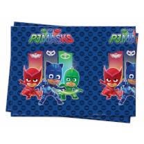 62-teiliges Party-Set PJ Mask Pyjamahelden -  Party  - Teller Becher Servietten Tischdecke Partytüten Girlande Einladungen Trinkhalme Hütchen  für 6 - 8  Kinder