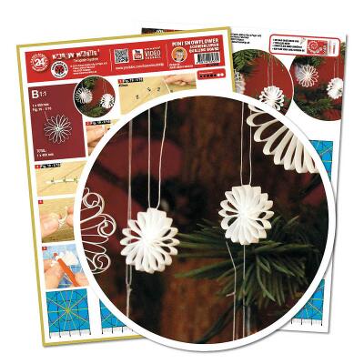 Quillingschablone/ Quillingboard Mini Schneeblumen (106)
