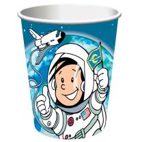 36-teiliges Party Set Astronaut Flo -  Teller Becher Servietten für 8 Kinder