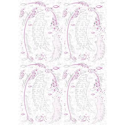 Ursus Designkarton "Religion pink" 01 DIN A4 - 1 Blatt