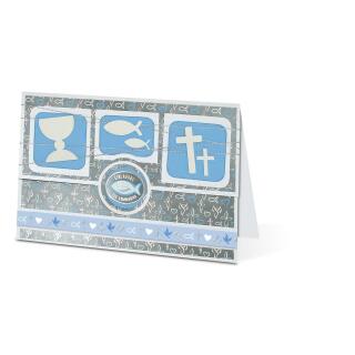 Ursus Designkarton "Religion blue" 01  DIN A4 - 1 Blatt