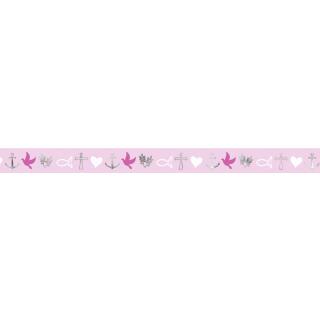 Ursus Masking Tape  "Religion pink" - Konfirmation rosa  pink silber 15 mm x 10 m (20)