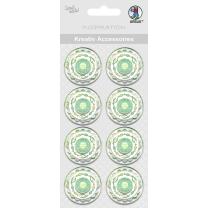 Ursus Kreativ Accessoires Sticker "Green Spirit"  Konfirmation, 8 Stück - (353)