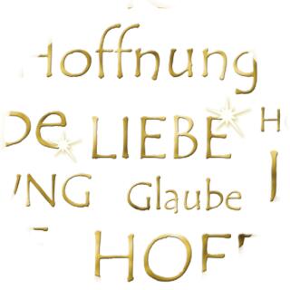 Ursus Designkarton "Gold" Liebe, Glaube Hoffnung 200 g/m² DIN A4 - 1 Blatt