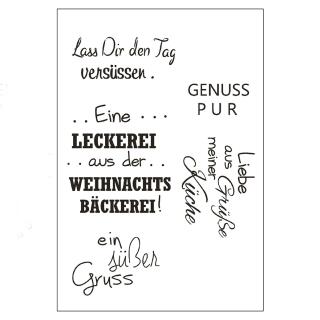 Efco (018) clear stamps Stempel Set - Lass dir den Tag versüssen - ein süßer Gruß