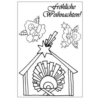 Efco (032) clear stamps Stempel Set - Fröhliche Weihnachten!