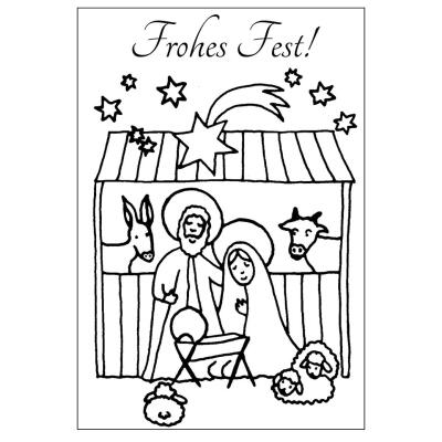 Efco (033) clear stamps Stempel Set - Frohes Fest! - Weihnachten
