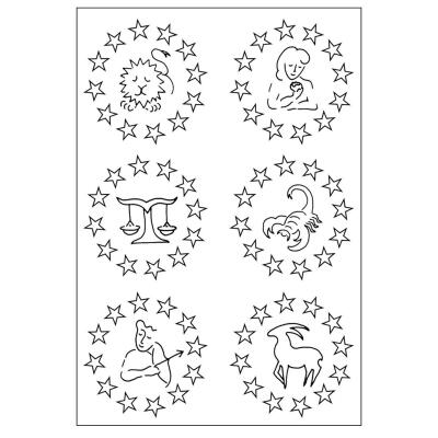 Efco (044) clear stamps Stempel Set - Sternzeichen