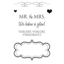 Efco (155) clear stamps Stempel Set - Hochzeit 2 Mr....