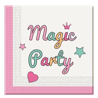 36-teiliges Party-Set Einhorn Magic Party - Unicorn - Teller Becher Servietten für 8 Kinder