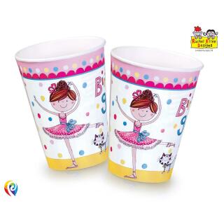 Rachel Ellen Kleine Ballerina - 8 Pappbecher, 0,25 l