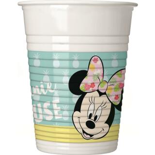 Becher , 8 Stück -  Minnie Mouse - Minnie Tropical