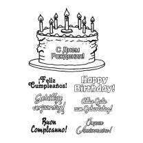 Efco (133) clear stamps Stempel Set - Geburtstag Happy...