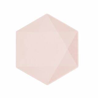 Teller hexagonal 20,8 x18,1 cm