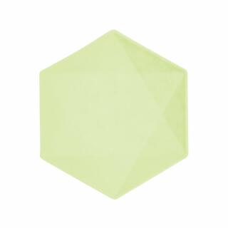 Teller hexagonal 20,8 x18,1 cm