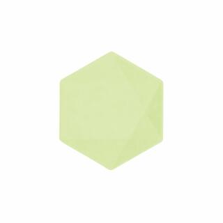 Teller hexagonal 15,8 x13,7 cm