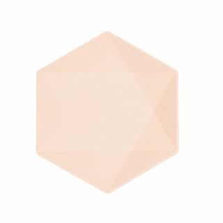 Teller hexagonal 20,8 x18,1 cm