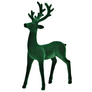 Hirsch stehend tannengrün 15 x 30 cm